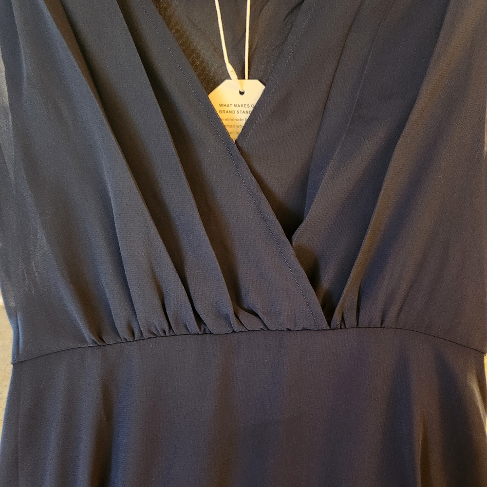 Elegant Navy Blue Women's Dress